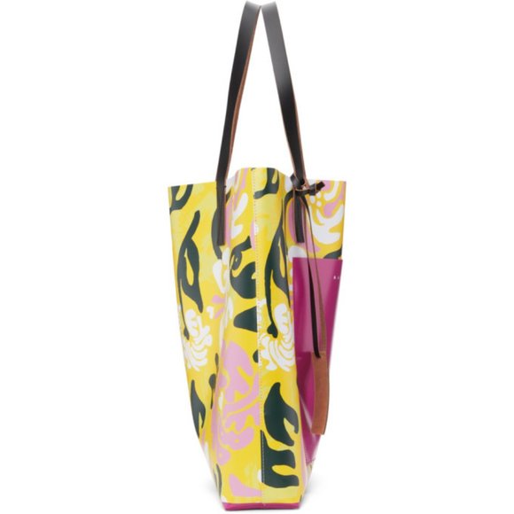 Marni Yellow and Pink Euphoria Print Tote - Picture 3 of 5